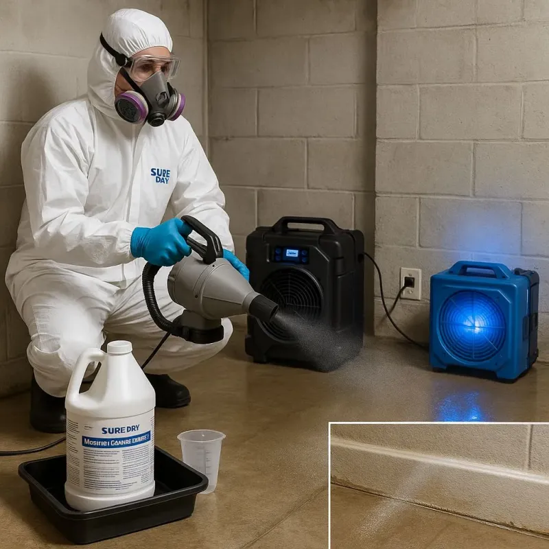 Sanitization and Odor Removal process in Stewart Manor, NY